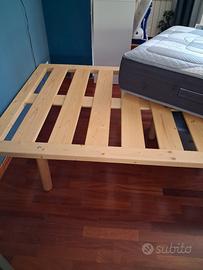 Letto artigianale in ciliegio