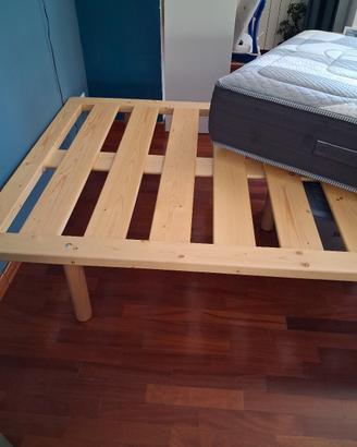 Letto artigianale in ciliegio