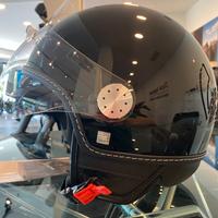 Casco Demi-Jet Vespa Visor 3.0 - NERO LUCIDO - ULT