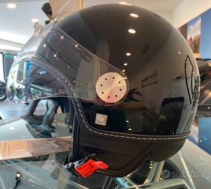 Casco Demi-Jet Vespa Visor 3.0 - NERO LUCIDO - ULT