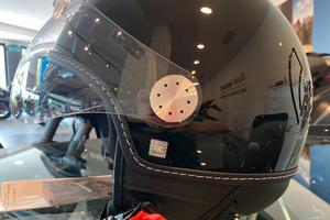 Casco Demi-Jet Vespa Visor 3.0 - NERO LUCIDO - ULT