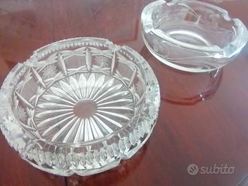 Coppia posacenere portacenere Altare cristallo 