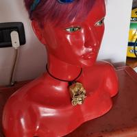 manichino mezzo busto rosso donna plastica morbida