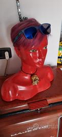 manichino mezzo busto rosso donna plastica morbida