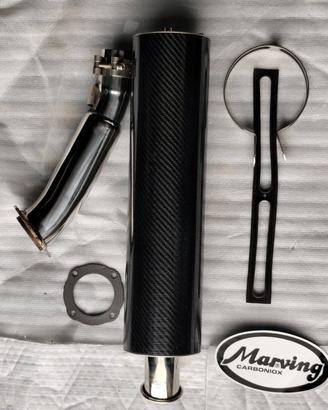 TERMINALE DI SCARICO IN CARBONIO NON OMOLOGATO MAR