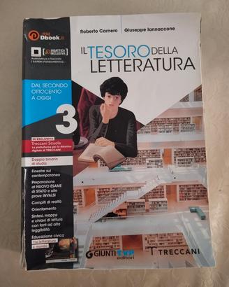 Libro di italiano "Il tesoro della letteratura 3"
