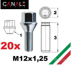 KIT 20 bulloni ruota Jeep Renegade Fiat 500x 500L