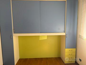 Armadio a ponte per camera