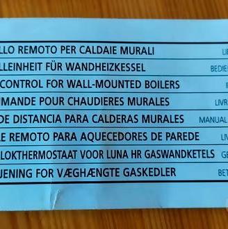 programmatore caldaia Baxi luna 20