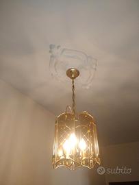 lampadario e applique vintage