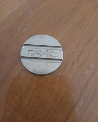 Gettone Personalizzato Diametro 28mm Logo Faac