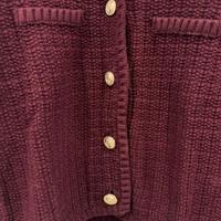 maglione bordeaux chic bottoni dorati