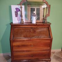 Secretaire in legno noce antica