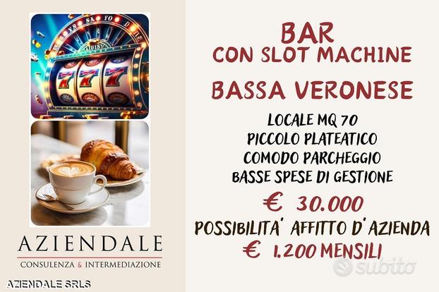 Bar con slot machine - bassa veronese