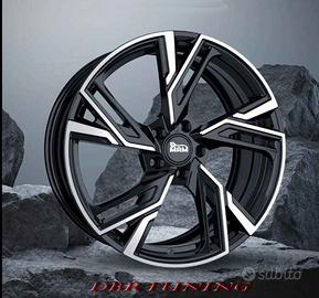 Cerchi lega 20 MAM RS5 Black Pol Audi Seat Vw