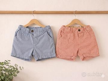 Set 2 pantaloncini bimbo 18–24 mesi