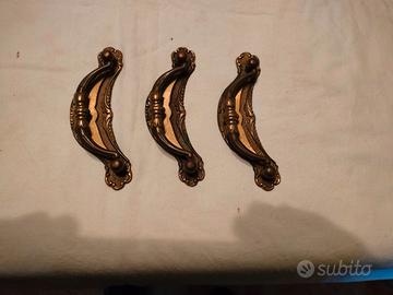 maniglie in ottone vintag