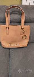 Borsa Love Moschino shopper nude con charme cuore 