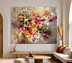 Quadro astratto grande nuovo 120x100cm