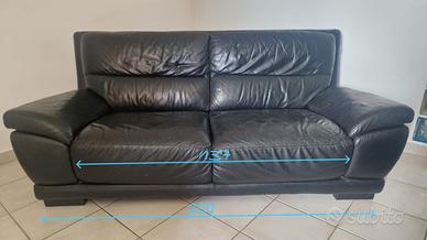 Divano in pelle 3 posti