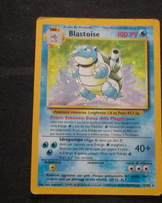 Pokemon 1999 Blastoise Set Base Holo Unlimited 2/1