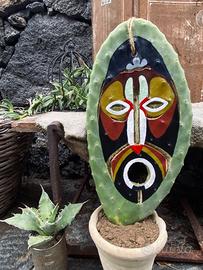 Piante di fichi d India vere dipinte ornamentali