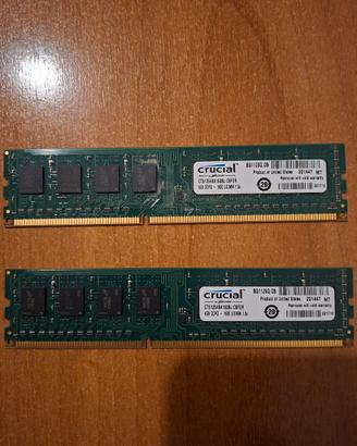 RAM Crucial 4gb DDR3 1600mhz