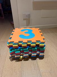 Tappeto puzzle lettere 25 pz x 4