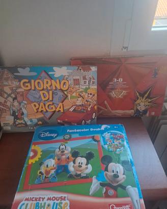 Lotto 3 Giochi da Tavolo:Yu-Gi-Oh payday e disney