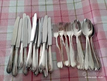 Posate placcate in argento 