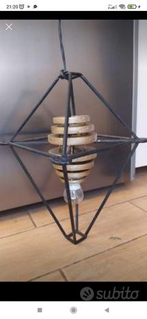 lampadario in ferro battuto