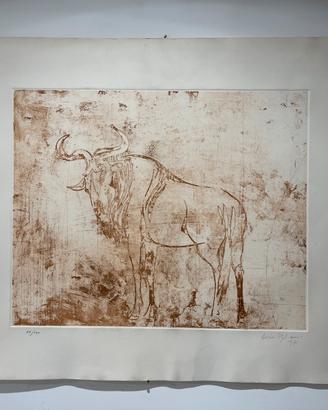 Litografia Originale 1971 Aldo Riso