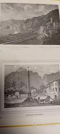 2 stampe antiche di Mandello  lago di Como 