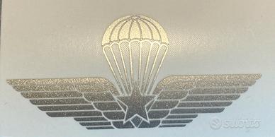 Adesivo prespaziato in vinile Paracadutisti