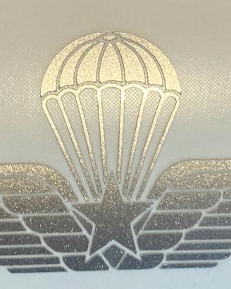 Adesivo prespaziato in vinile Paracadutisti