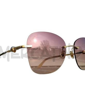 OCCHIALI CARTIER LENTE FUME DORATO