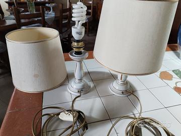 Abat jour da comodino in ceramica di Capodimonte 