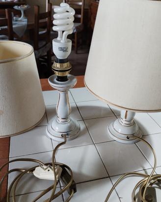 Abat jour da comodino in ceramica di Capodimonte 