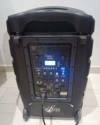 Proel FREE10LT cassa attiva a batteria con mixer
