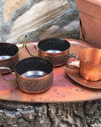 Set Tazzine Rame Vintage Orientale Turche Subito