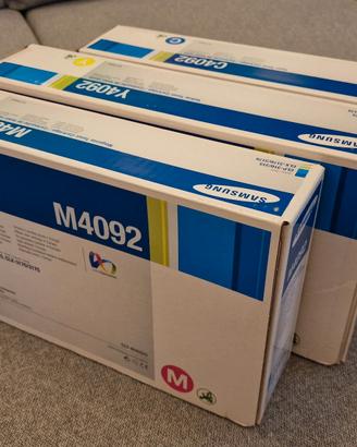 Set Toner Samsung originale C4092,  Y4092 e M4092