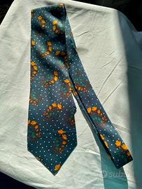 Kenzo cravatta seta fiorellini anni 90 vintage