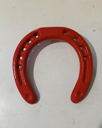 Ferro di cavallo rosso portafortuna