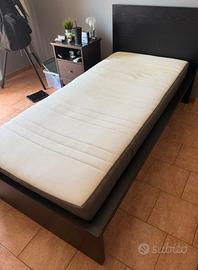 Letto singolo IKEA MALM 90x200 + Materasso
