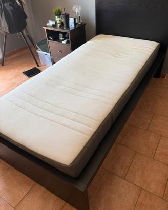 Letto singolo IKEA MALM 90x200 + Materasso