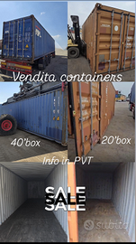 container marittimi 20' e 40' box