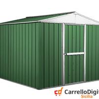 Box porta attrezzi lamiera 276x260 verde