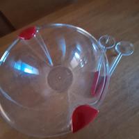 Insalatiera Guzzini con 2 posate anni '80 ved.desc