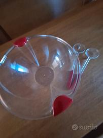 Insalatiera Guzzini con 2 posate anni '80 ved.desc