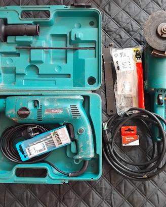 Trapano più smerigliatrice makita 
